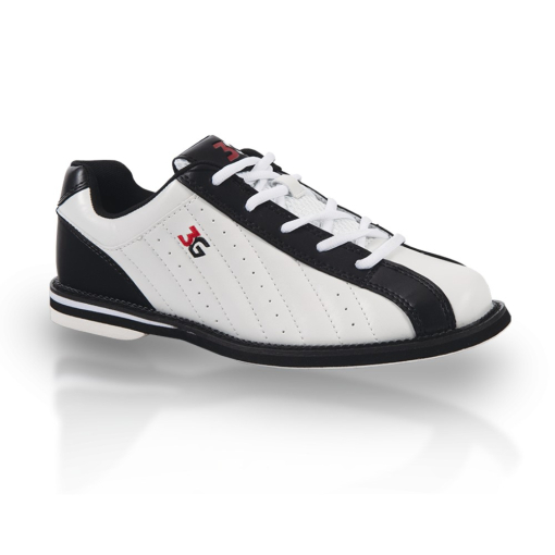 Bowling shoes - 3G - KICKS Unisex - white/black